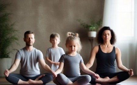 Family yoga practice