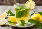 شاي أخضر بالليمون مشروب صحي ومنعش