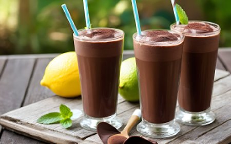 Cold chocolate is a refreshing beverage in the summer