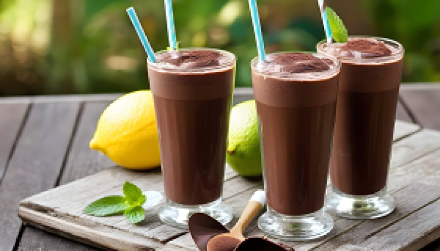 Cold chocolate is a refreshing beverage in the summer