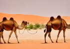 How camels adapt to harsh environments and exhibit their unique behavior