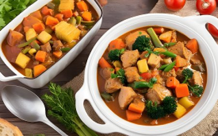 How do you prepare the most delicious mixed vegetable stew with meat and chicken