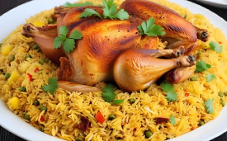 The pleasure of preparing delicious chicken kabsa in simple steps.