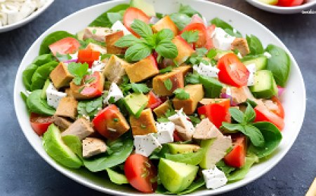 The most delicious Fattoush with meat and chicken in an easy and quick way