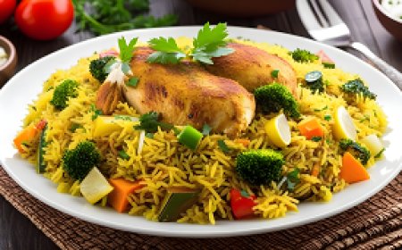 The most delicious chicken and vegetable biryani in minutes