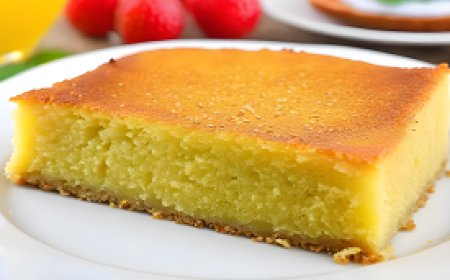 بسبوسة صحية ولذيذة بدون تعب