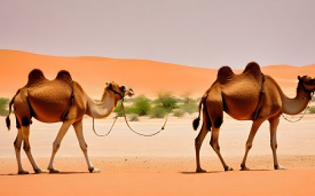 How camels adapt to harsh environments and exhibit their unique behavior