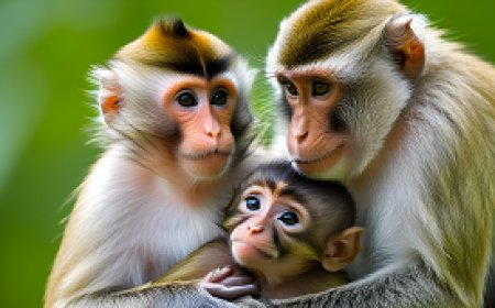 A study on the formation of families, social relations of monkeys, and reproductive patterns