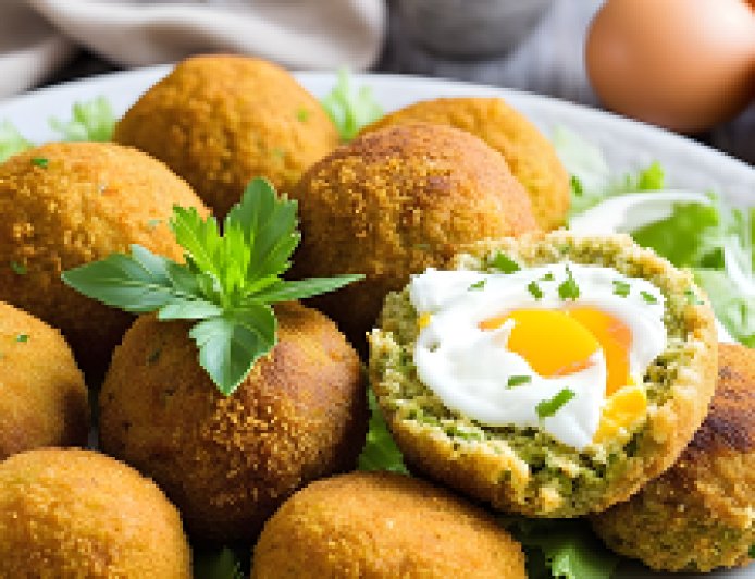 The Pleasure of Easy Cheese and Egg Falafel