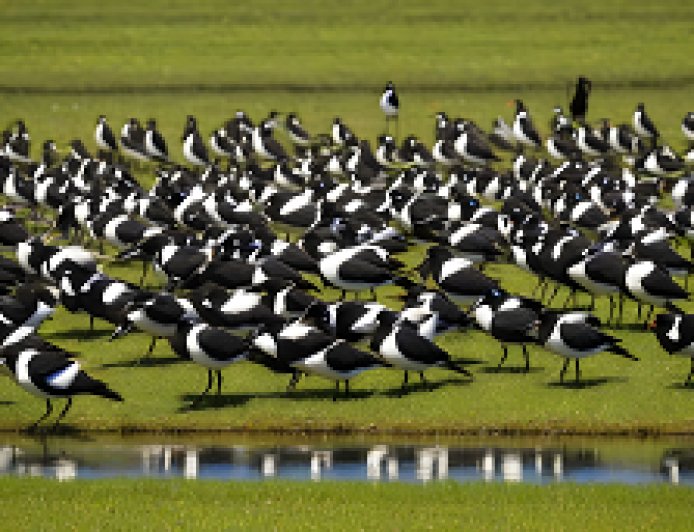 How do birds coordinate in one flock, and what classifications of behavior do they exhibit