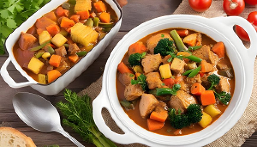 How do you prepare the most delicious mixed vegetable stew with meat and chicken