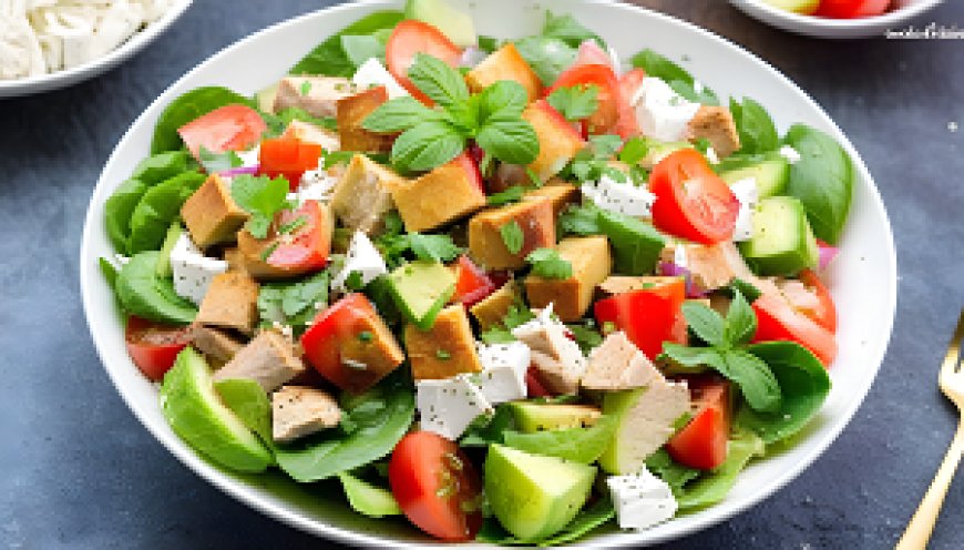 The most delicious Fattoush with meat and chicken in an easy and quick way