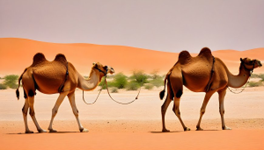 How camels adapt to harsh environments and exhibit their unique behavior