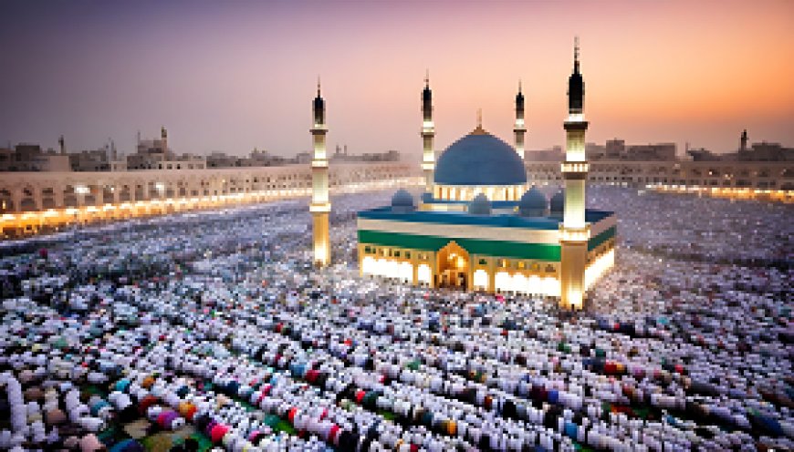 The Muslims' celebrations of Eid al-Fitr and its spiritual atmosphere