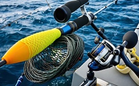 Sportfishing gear and equipment in the seas
