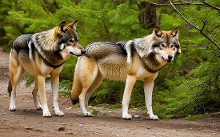 The behaviors of wolves and their life in the wild