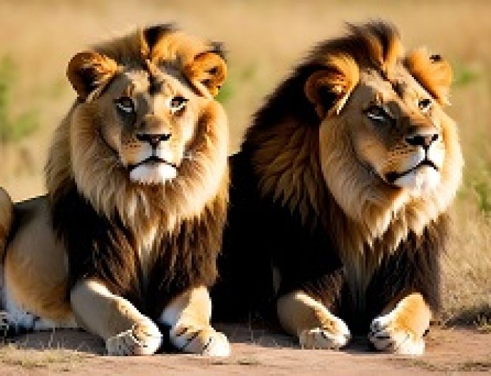 How do lions coexist within a pride