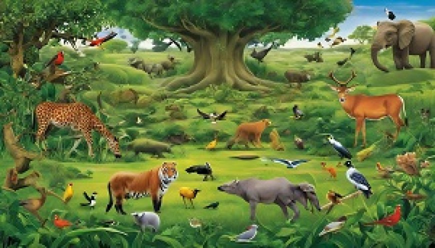 The arrangement of the food chain in wildlife